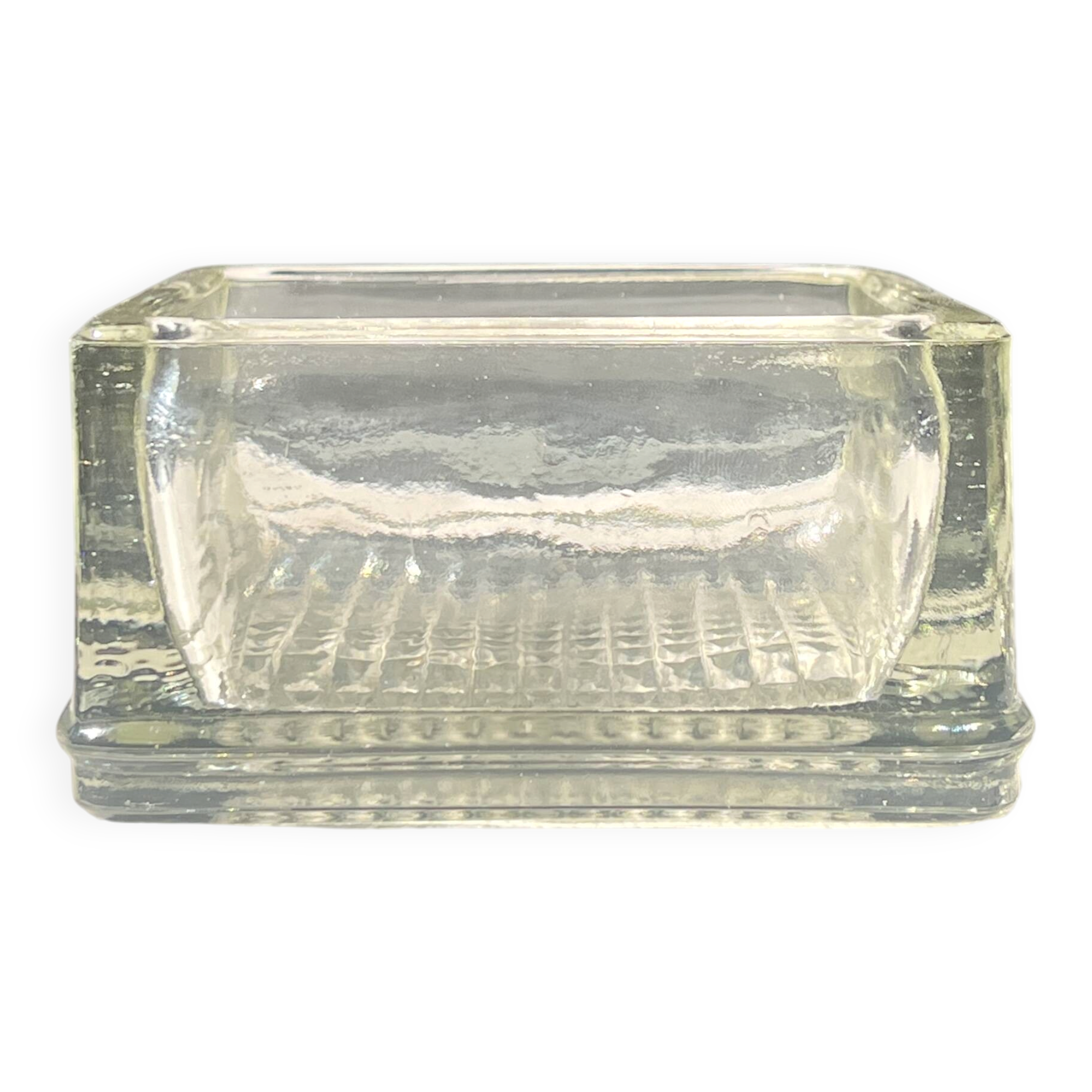 Ashtray catch-all Nevada in tempered glass attributed to Corbusier / Perriand