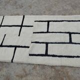Berber rug in natural wool 250cmx100cm