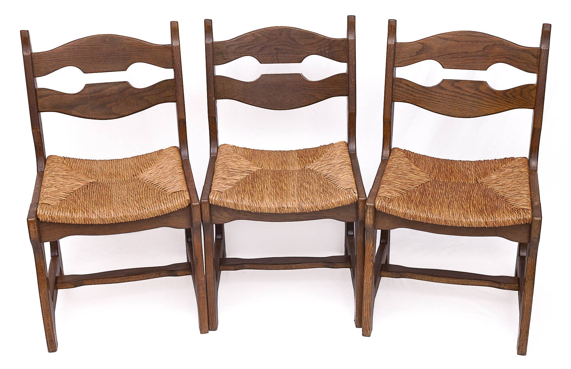 Set of 6 chairs by Guillerme and Chambron