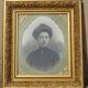 Old photo portrait in gold frame 54x52cm, 1910