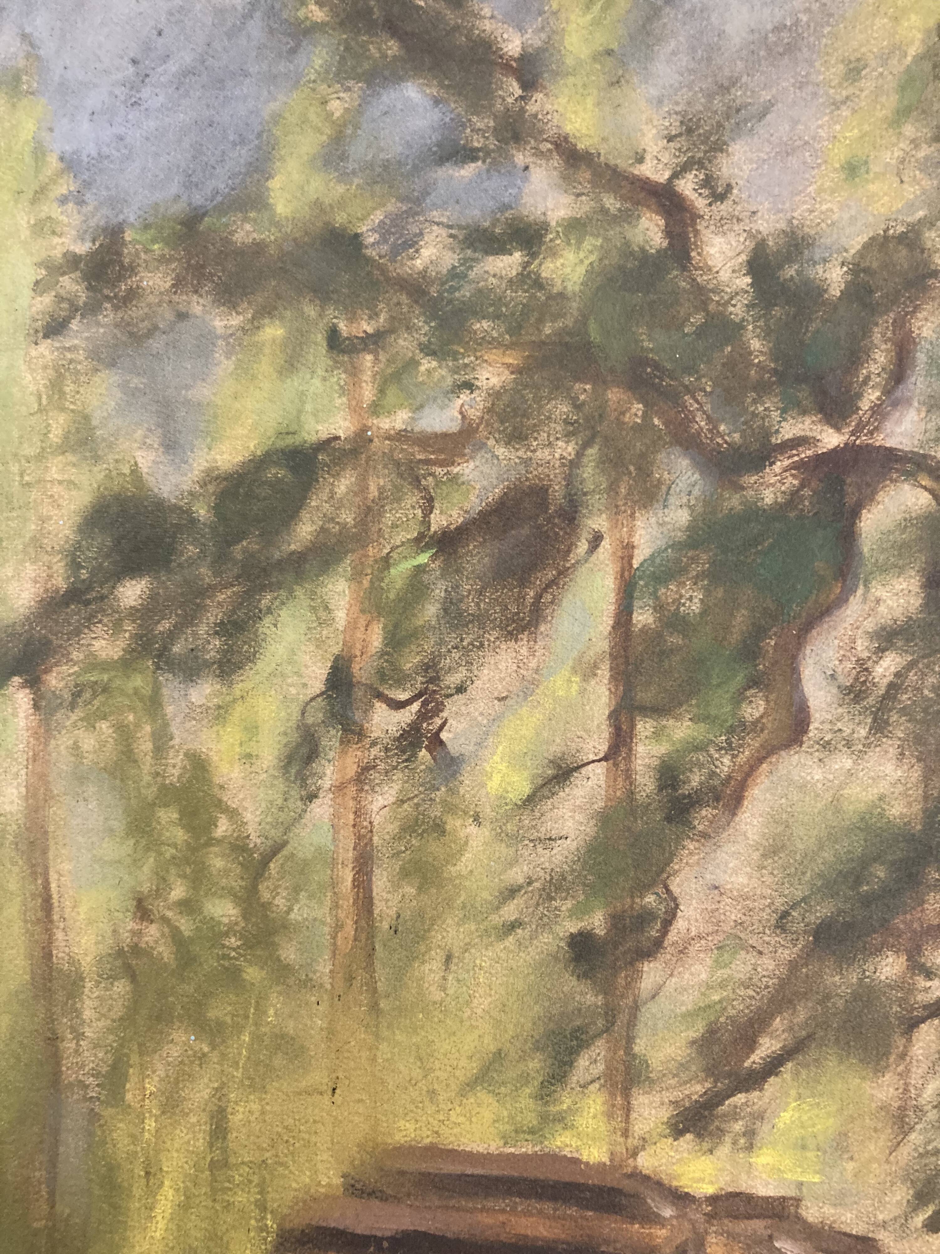 Vintage landscape painting