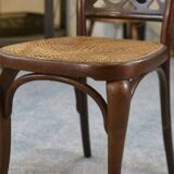 Pair of Art Nouveau bentwood chairs attributed to Koloman Moser for Jacob and Josef Kohn 1890/1910