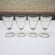 4 anciens verres à liqueur de style bistrot