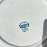 Vintage round dish Terre de fer ONNAING model "PRINTEMPS"