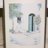 Tableau « La Fontanella » lithographie signée G. Zuppini