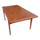 Large vintage Scandinavian teak dining table, Johannès Andersen