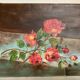 Flower painting oil on canvas signed