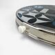 Turntable glass and stainless steel pattern cement tiles