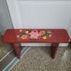 Bench with flowery decorations