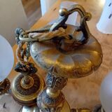 Lustre en bronze et laiton