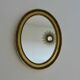 Miroir ovale style Louis Philippe ,années 50