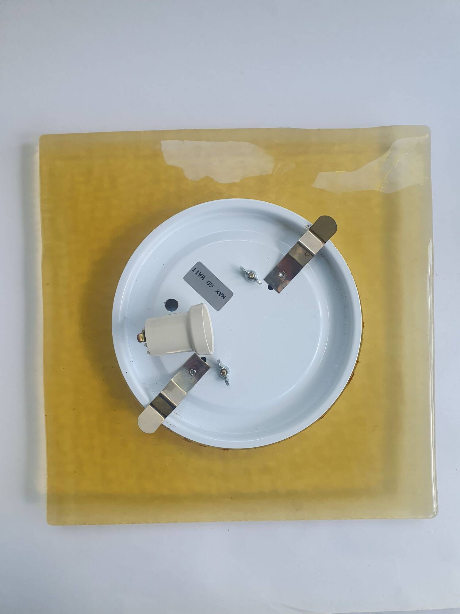 Large Murano glass wall or ceiling light from the 70s