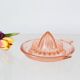 Adorable pink glass juicer