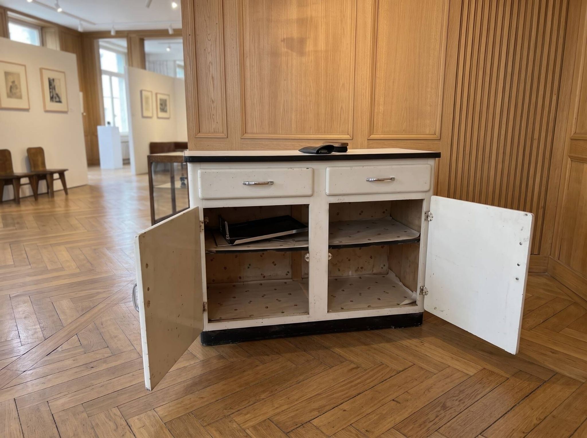 Vintage 1950s kitchen buffet, Mado style.