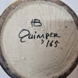 HB Quimper vase with handles, 1950