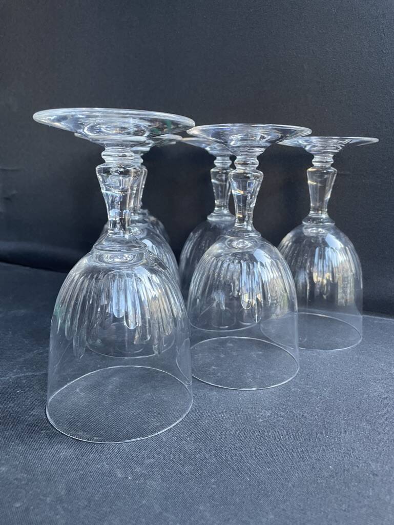 6 baccarat water glasses – art nouveau