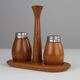 Teak Salt & Pepper Set by Karl Holmberg AB — Götene, Sweden, 1960s