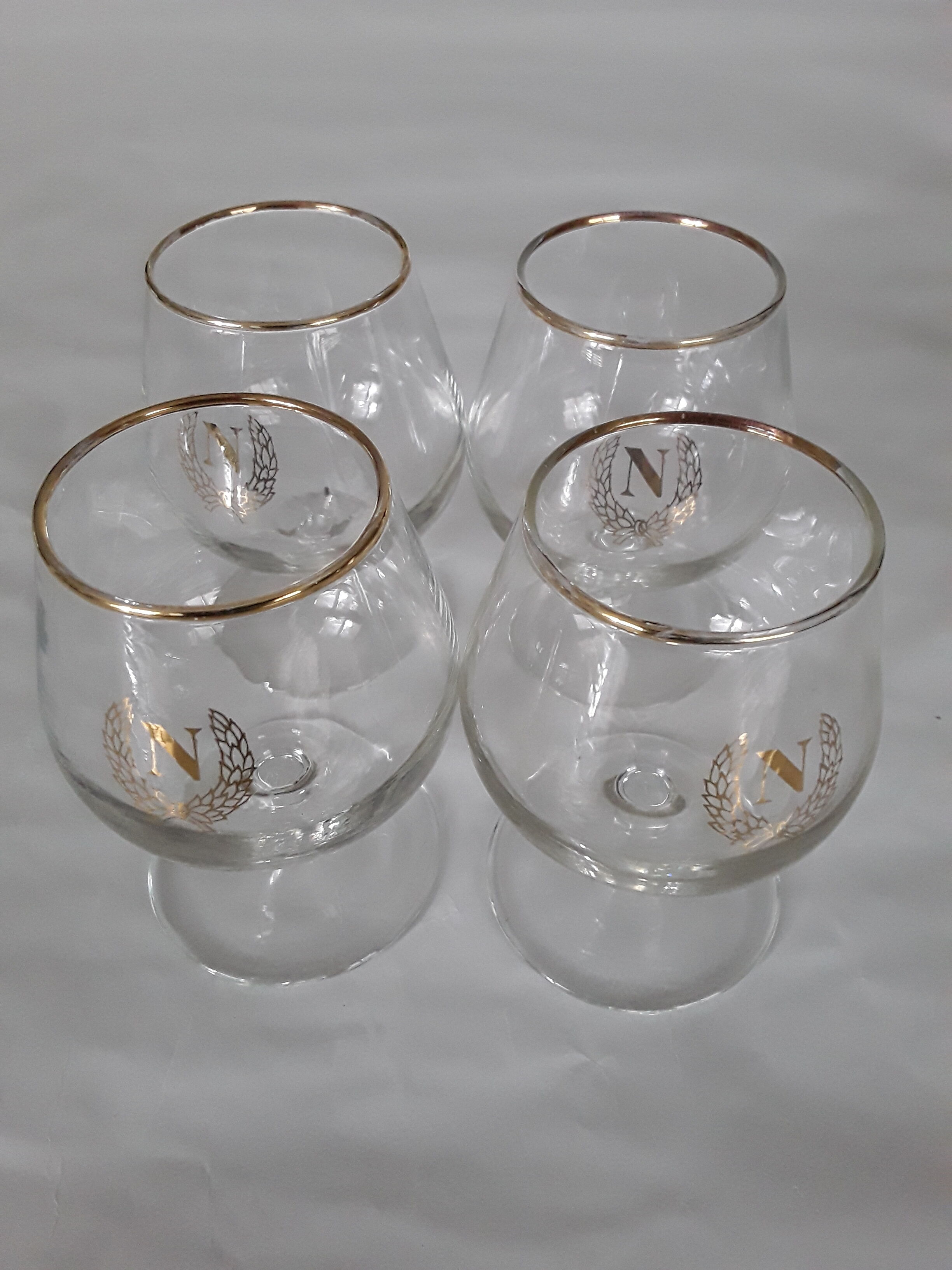 4 cognac glasses