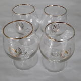 4 verres à cognac