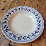 Large Bluets soup plate from Moulin des Loups and Hamage