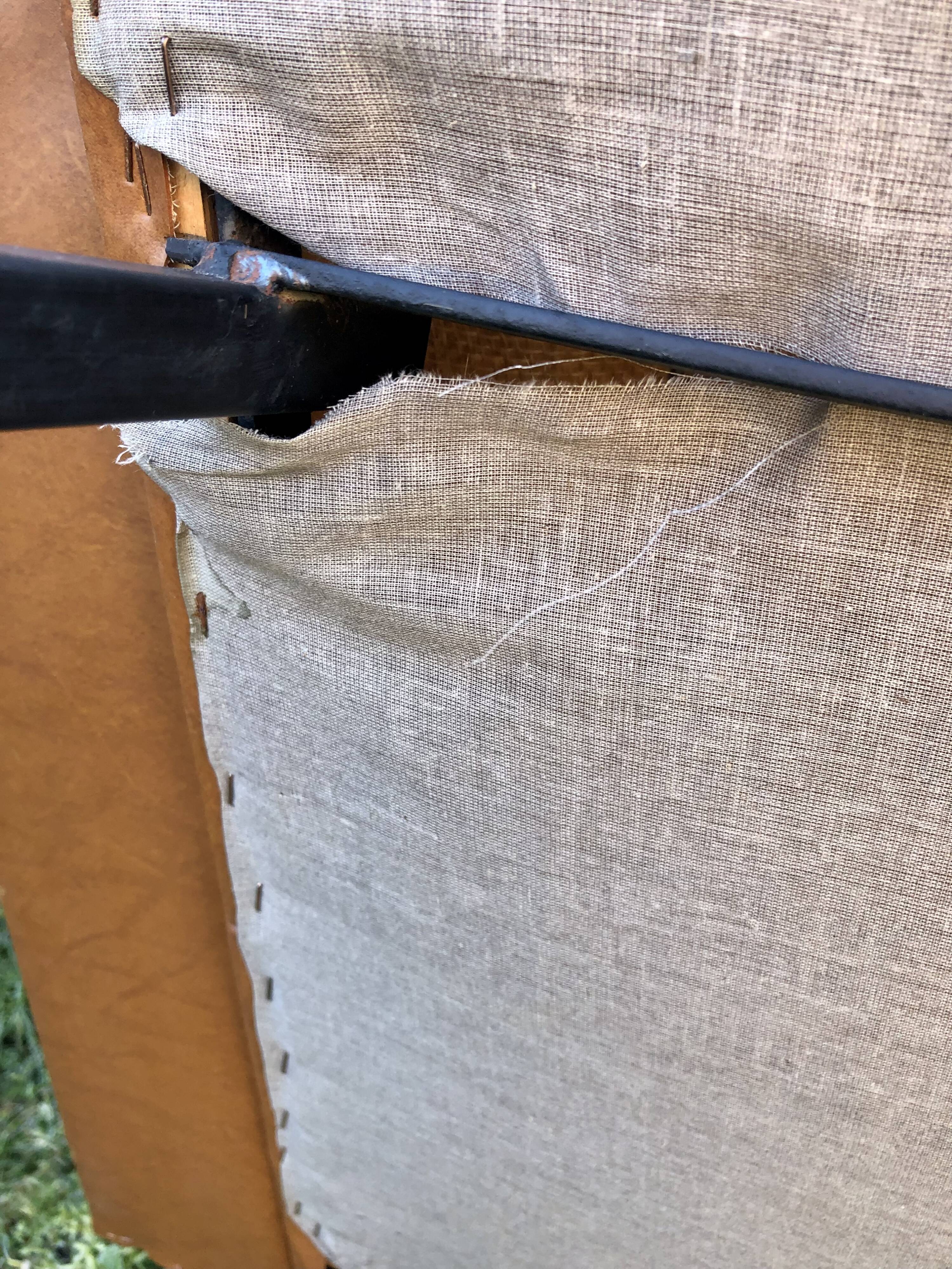 Vintage skaï armchair