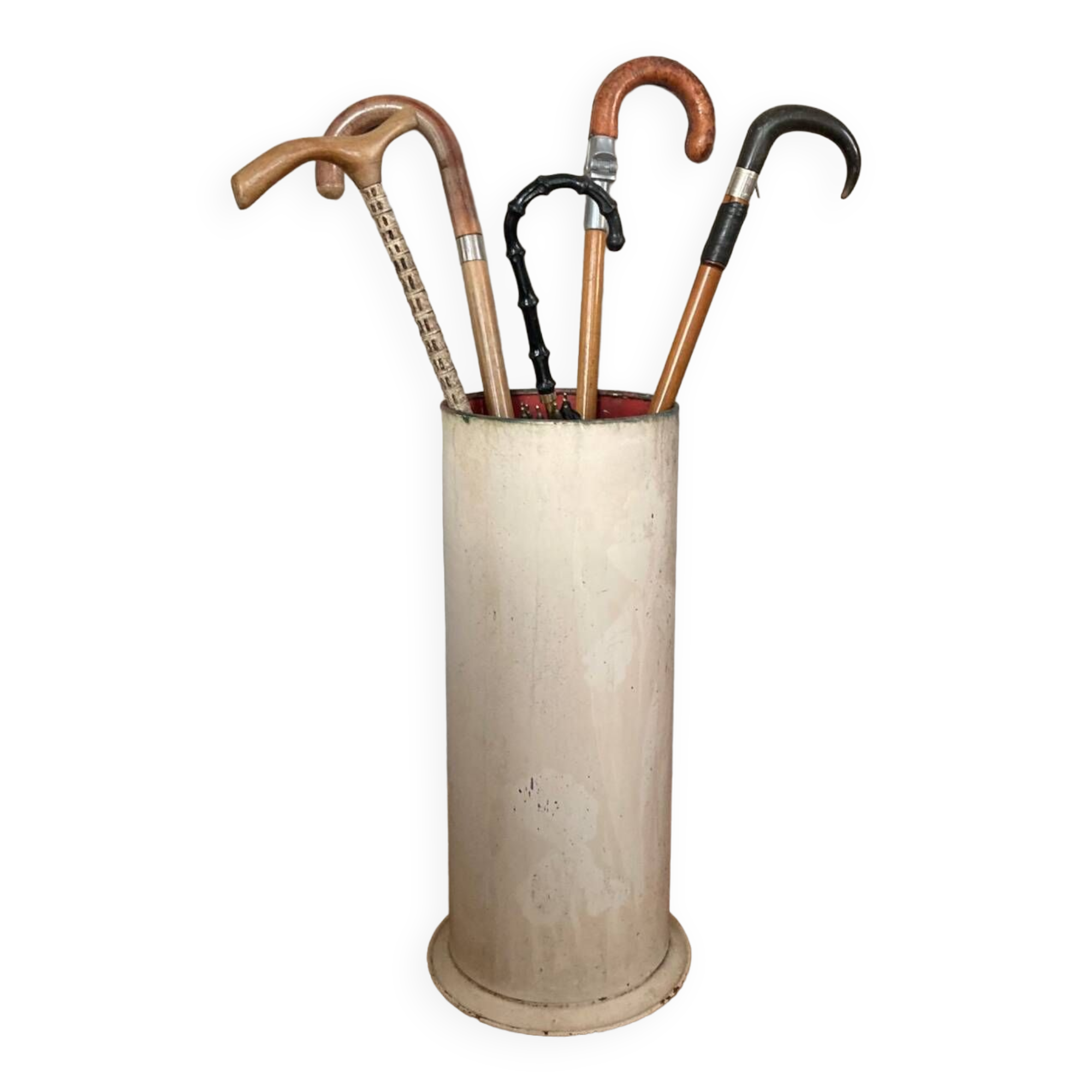 Art Deco metal umbrella stand, early 20th century