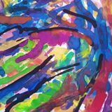 Pierre Lacroux (1909-1993) Gouache on paper 24 x 32 cm - from 1989 - (316)