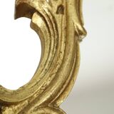 Gilded Rococo Style Mirror With Console Acanthus France