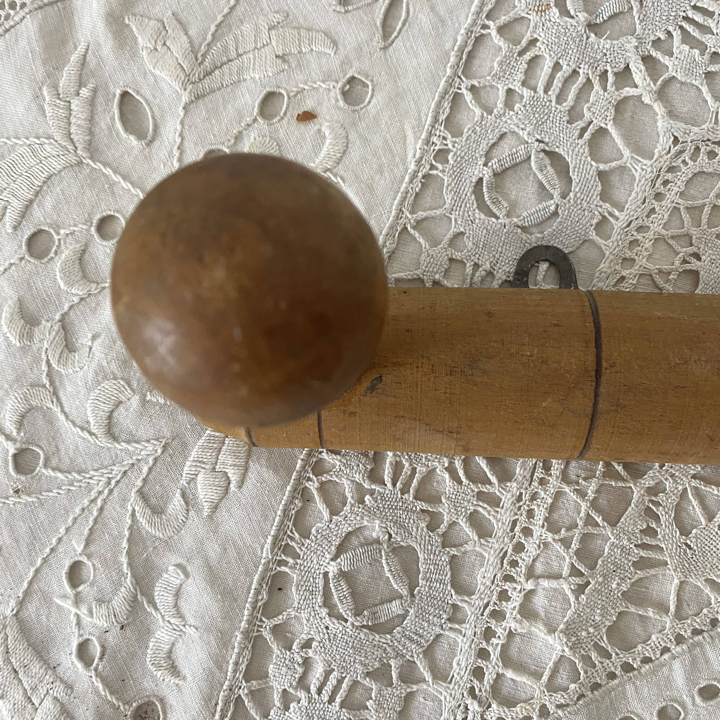 Natural wood wall coat rack