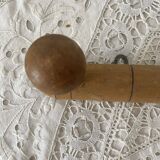 Natural wood wall coat rack