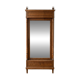 Antique solid wood wardrobe with mirror
