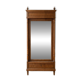 Antique solid wood wardrobe with mirror
