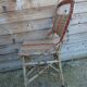 Pair of vintage rattan bistro chairs