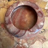 Antique reddish marble ashtray D 12 cm
