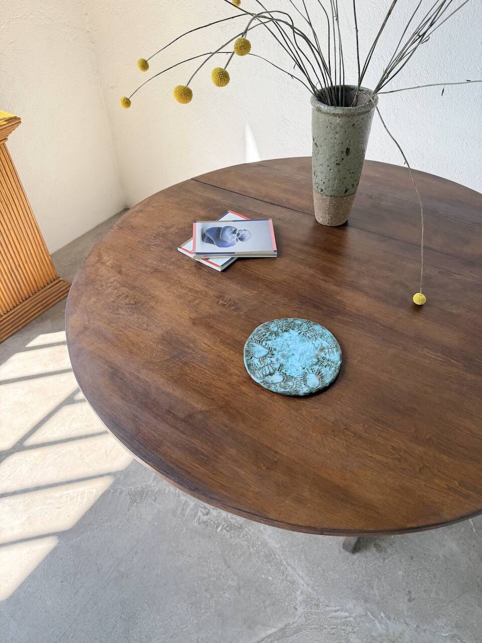 1950s oak winegrower's table