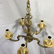 5-light bronze chandelier