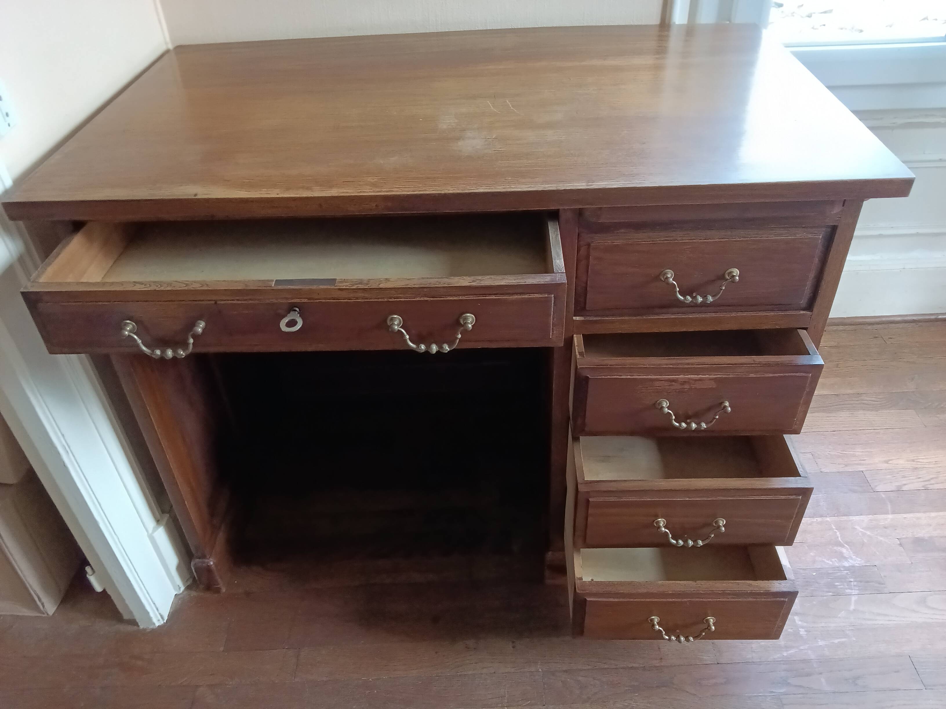 Oak administration desk