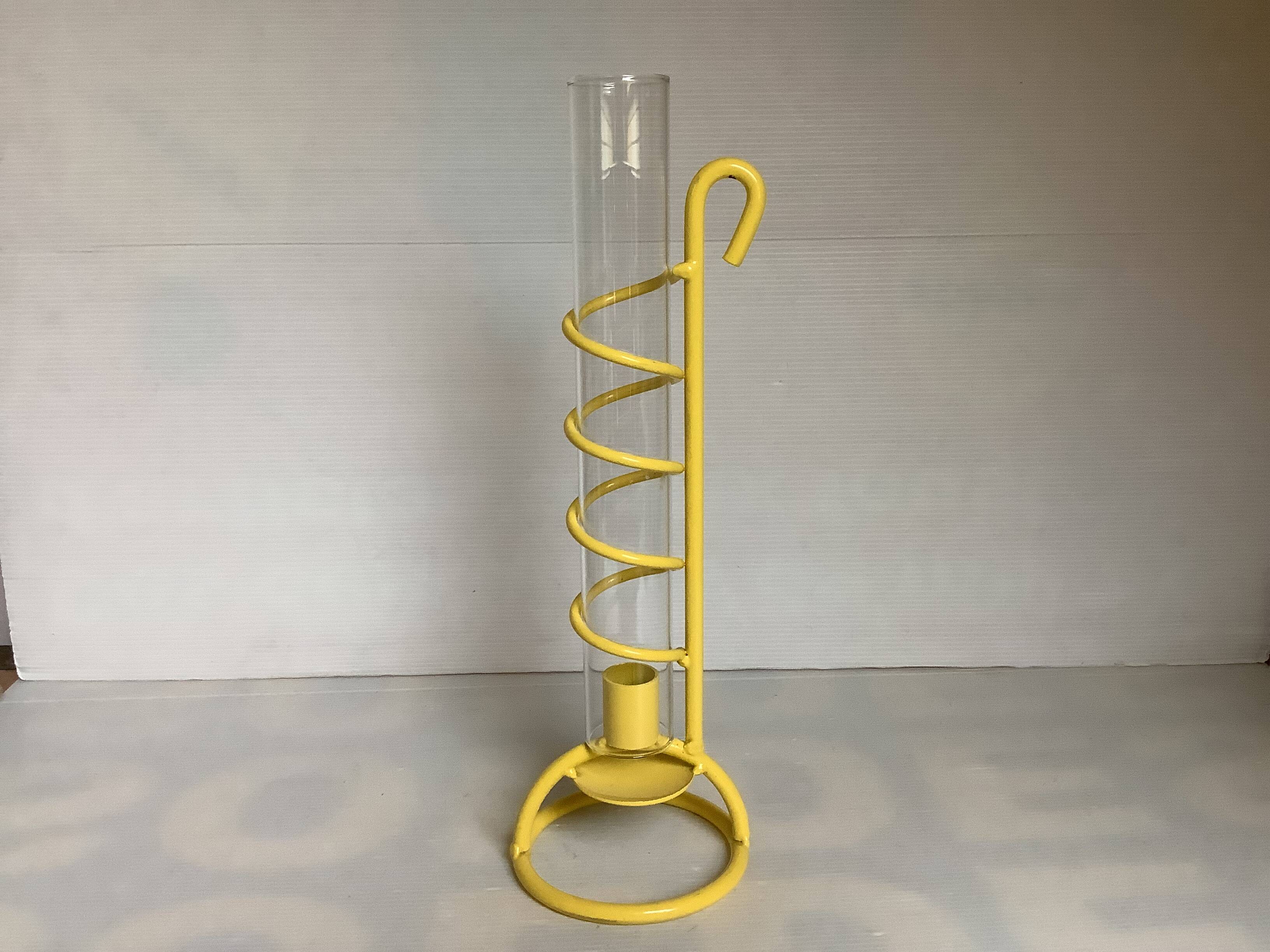 Large yellow spiral candlestick