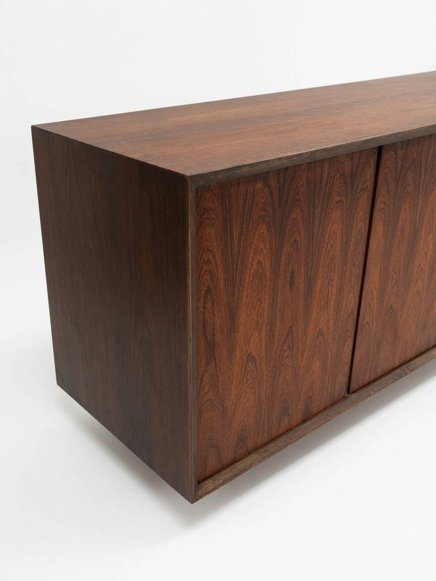 Poul Cadovius Floating Wall Mounted Rosewood Sideboard By CADO, 1960s.