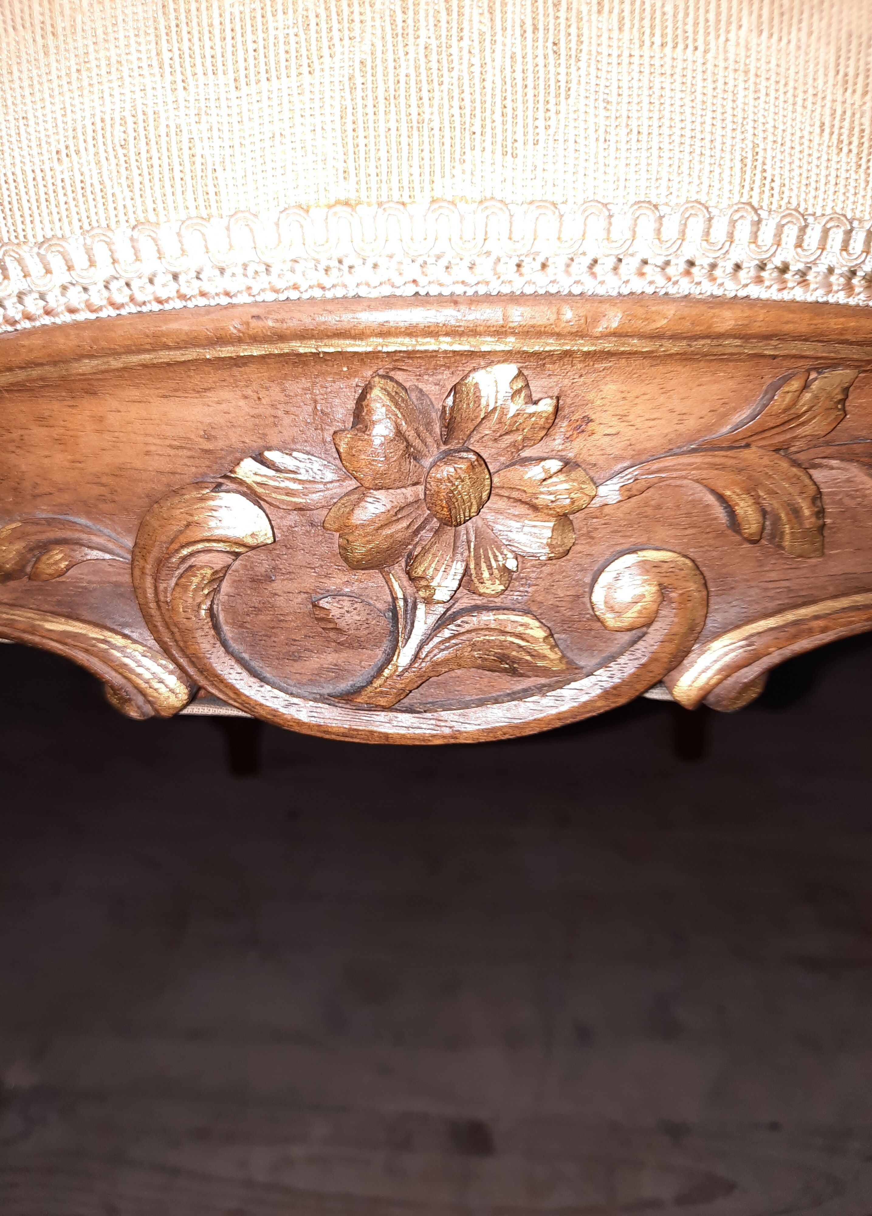 Pair of Louis XV style armchairs