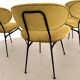 Chaises longues italiennes rembourrées, ensemble de 4 pièces.