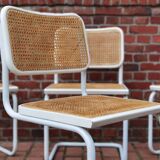 B32 Marcel Breuer white chairs
