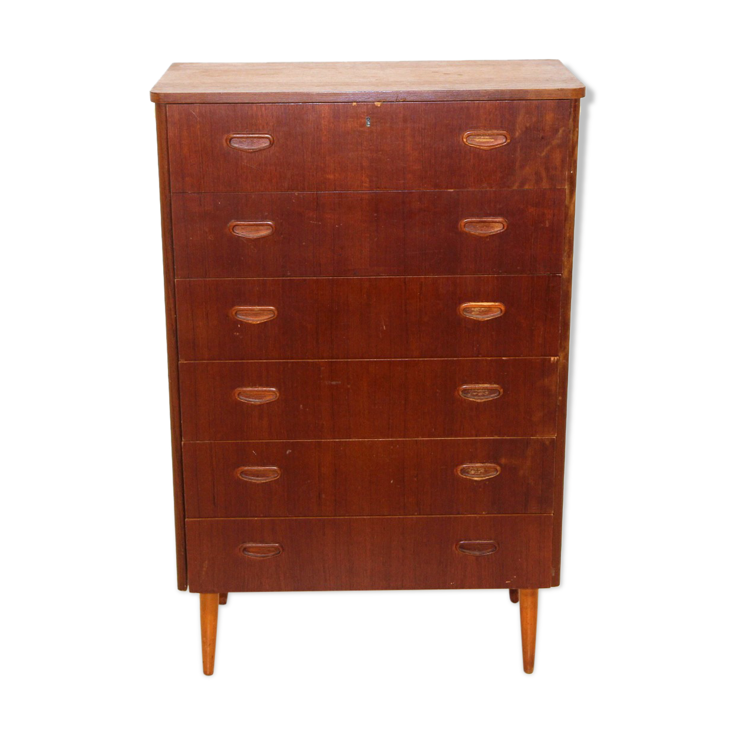 Dresser "Tallboy" in teak, Sweden, 1950