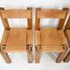 Set of 6 "S11" dining chairs by Pierre Chapo, 1966