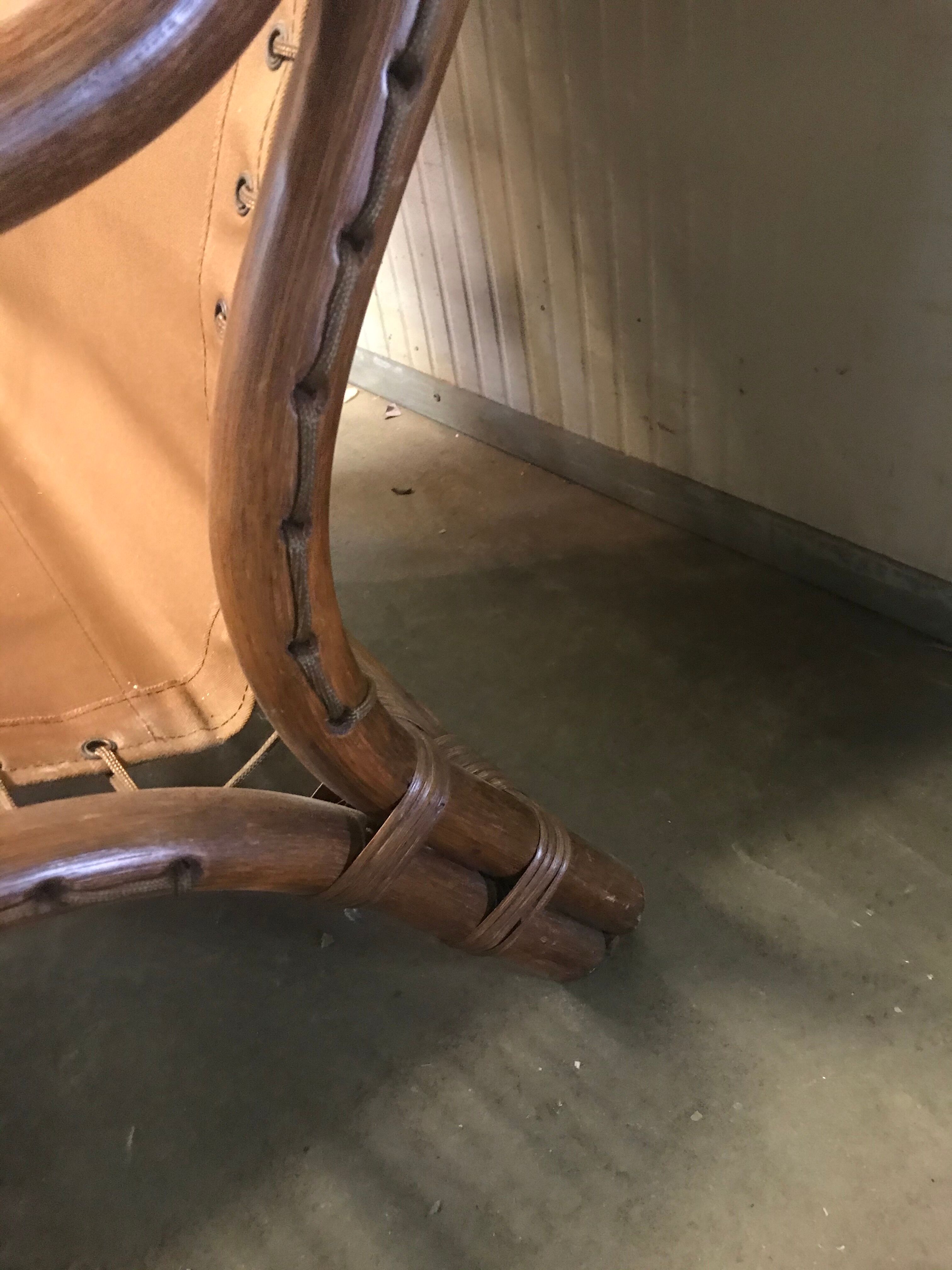 Set of 2 retro rattan armchairs