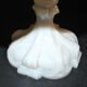 Opaline de Vallerysthal chalice cup Art Nouveau 1910 white opaline H16cm