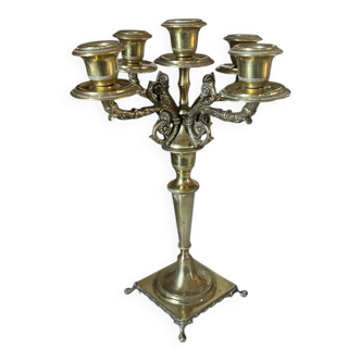 Antique brass candlestick