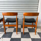 Lot de 4 chaises danoises en teck