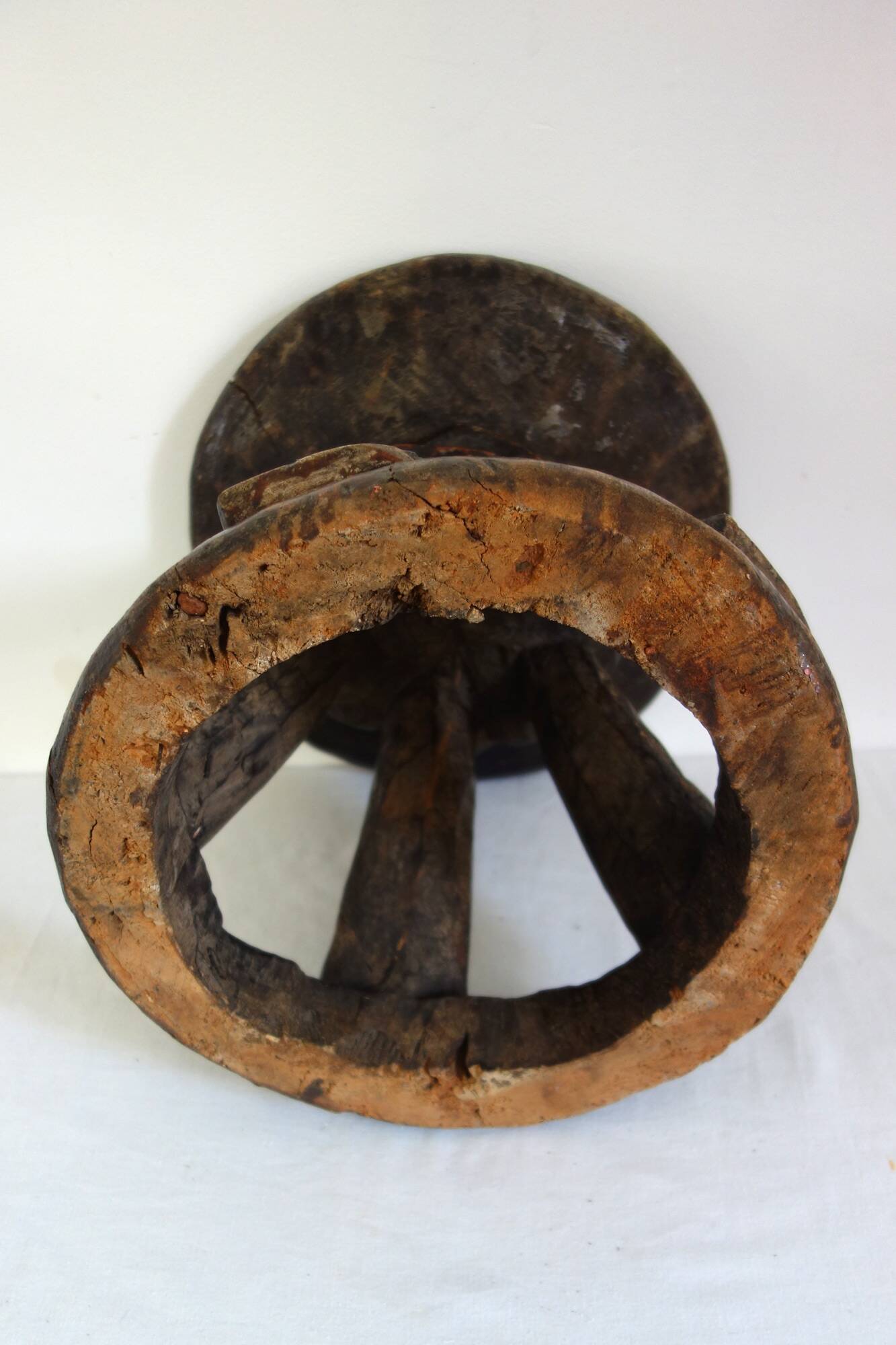 Vintage African tribal stool