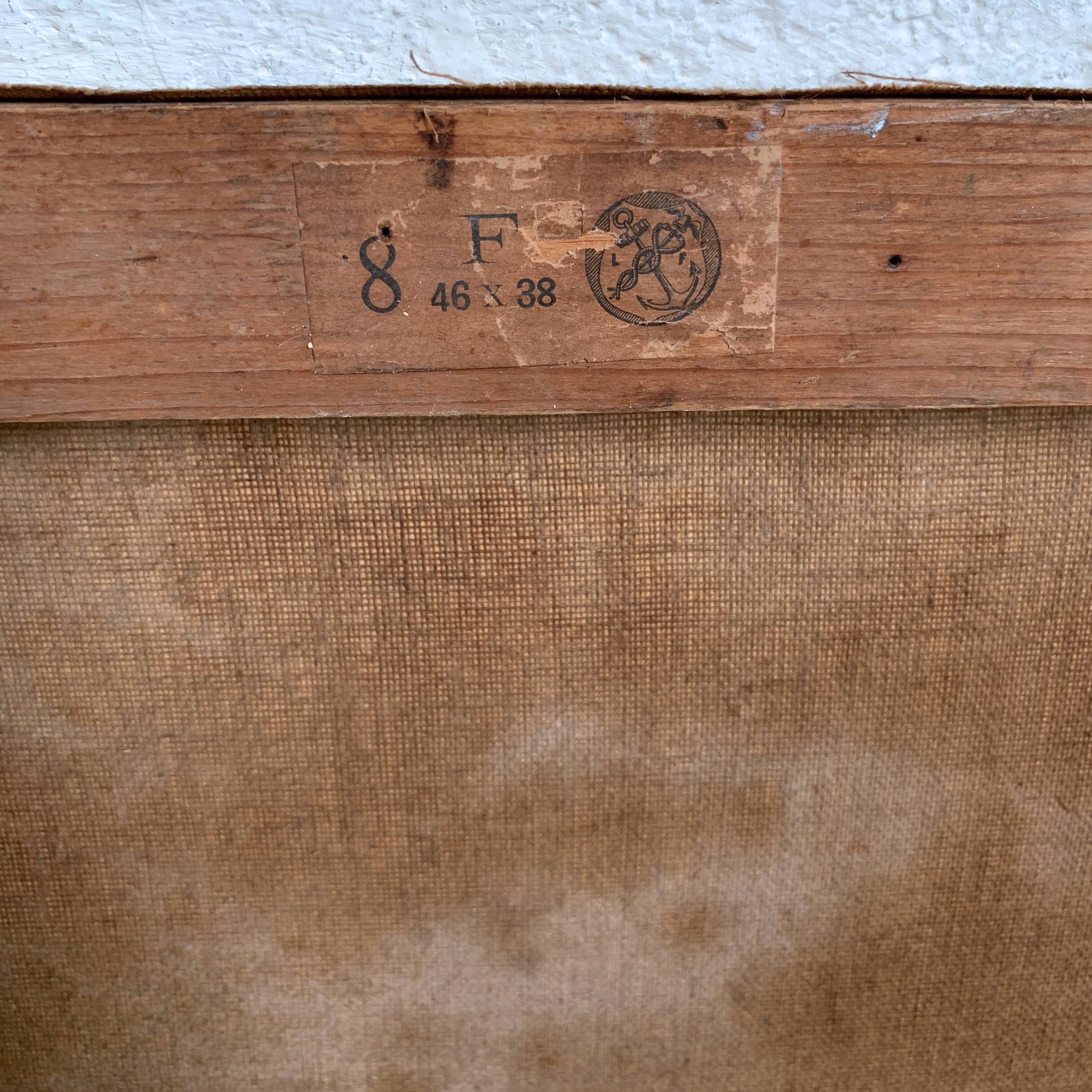 Old village painting and its church